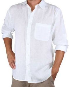 Mens Plain White Shirt