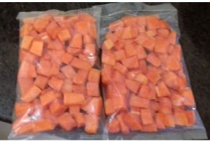 frozen papaya dices