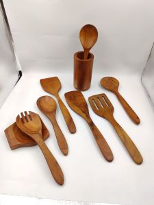 Wooden Serving Spoon Set