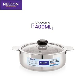 CRYSTIN 1400ML -STAINLESS STEEL CASSEROLE