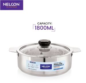 CRYSTIN 1800ML -STAINLESS STEEL CASSEROLE