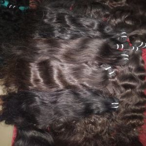 PURE VIRGIN NATURAL DARK BROWN HAIR