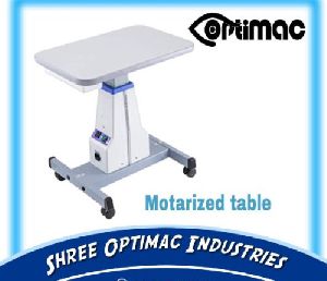 Optical motorized table with drawer