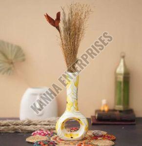 Donut Shape Ceramic Flower Vase