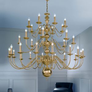 brass chandelier