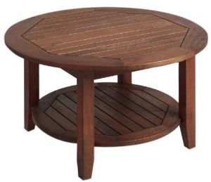 Brown Wooden Round Table