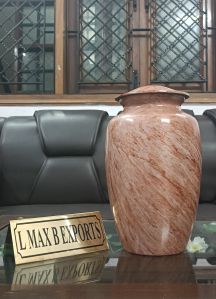 brown marble cremation urns