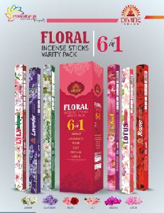 floral 6in1 divine incense sticks