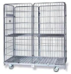 stainless steel cage trolley