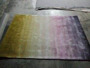 handloom viscose silk carpet