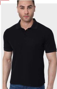 Mens Black Polo T-Shirts