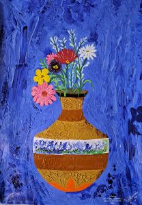 Flower Pot Wall Painting