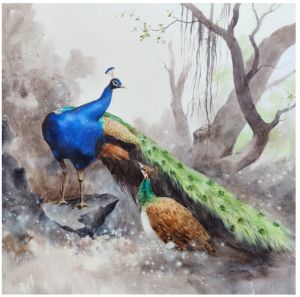 Peacock Canvas Wall Painting