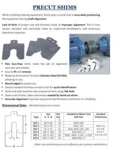 Stainless Steel Pre Cut Shims