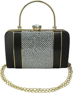 Black Resin Clutch Bag
