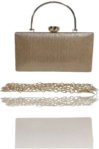 Fancy Gold Shiny Resin Clutch Bag