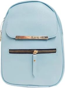 Girls Skyblue PU Backpack