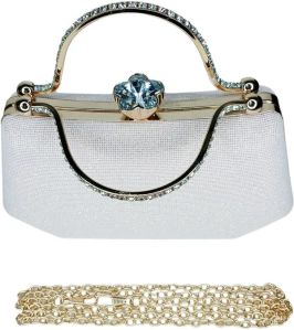 Grey Resin Clutch Bag