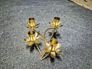 wrought iron candle holders