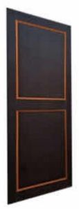 Blue Brown PVC Panel Door