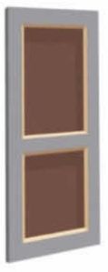 Grey Brown PVC Panel Door