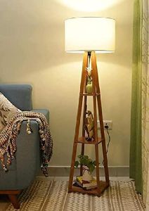 led bulb included tripod lamp wooden floor lamp