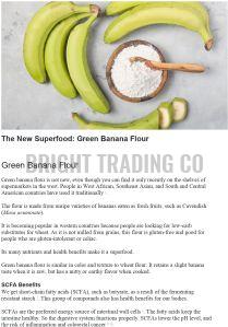 green banana powder