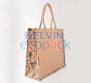 14 x 14 x 6 Inch Jute Shopping Bag