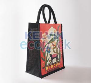 Printed Jute Gift Bag