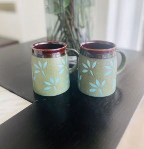 Green Leaf Mugs