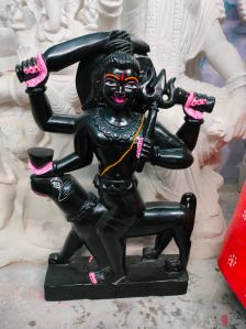 black marble bhairav statue