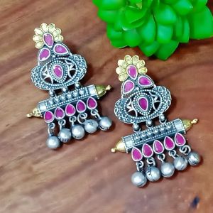 Oxidized Fashion Earring