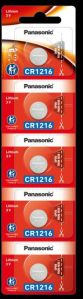 panasonic CR1216 Lithium Coin Batteries CR1216/5BE