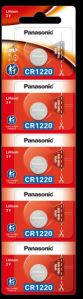 panasonic CR1220 Lithium Coin Batteries CR1220/5BE