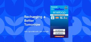 Panasonic eneloop AAA Ni-MH Pre-Charged Rechargeable BatteriesBK-4MCCE/2BN