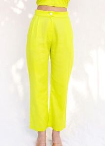 Neon straight pants