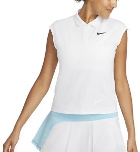 White Nike Court Victory Polo Women's Shirt