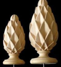 Diamond Cuts Finials or Knobs