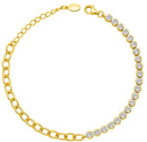 18k Gold Plated Silver Sage Tennis Bracelet