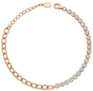 18k Rose Gold Plated Silver Sage Tennis Bracelet