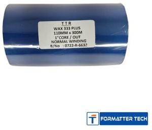 WAX 110 X 300 Meters Thermal Transfer Barcode Labels Ribbon Premium Wax for Printer TVS,TSC, Zebra,