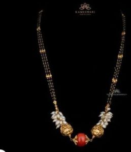 Coral beed Mangalsutra