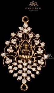 Diamond Lakshmi Devi Pendant