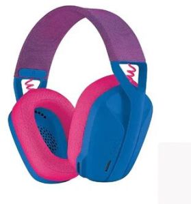 LOGITECH G435 Wireless + Bluetooth 7.1 Surround Gaming Headphone ( Blue-Rasberry )