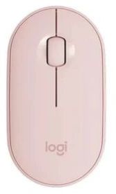 LOGITECH Pebble M350 Wireless+Bluetooth Ambidextrous Gaming Mouse (Rose)