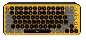 LOGITECH POP Keys 60% Semi Mechanical Wireless Keyboard ( Yellow )