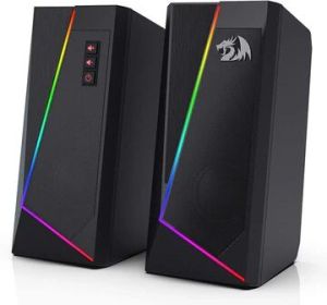 REDRAGON GS520 Anvil RGB Desktop Speakers, 2.0 Channel PC Computer Stereo Speaker