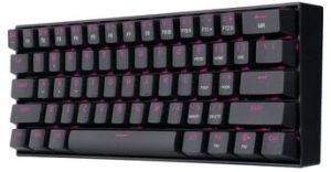 REDRAGON K630 Dragonborn 60% Wired Gaming Keyboard ( Black ) ( Tactile Brown Switch )