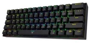 REDRAGON K630 Dragonborn 60% Wired Gaming Keyboard ( Black ) ( Red Switch )