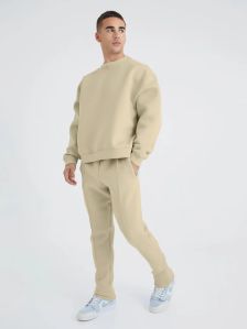 SOLID BEIGE COZY CUT CO-ORDS